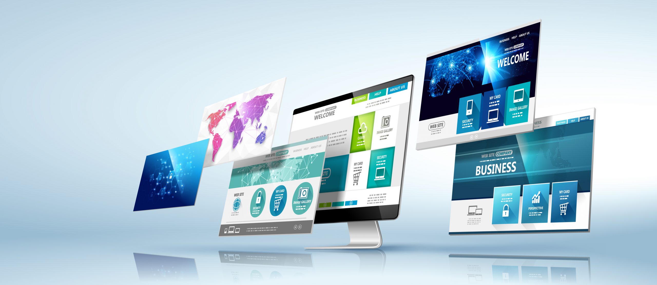 Web design template. Vector